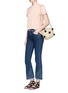 Front View - Click To Enlarge - REBECCA MINKOFF - Pompom paper straw bucket bag