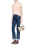 Figure View - Click To Enlarge - REBECCA MINKOFF - Pompom paper straw bucket bag