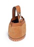  - REBECCA MINKOFF - 'Mission' mini stud leather bucket bag