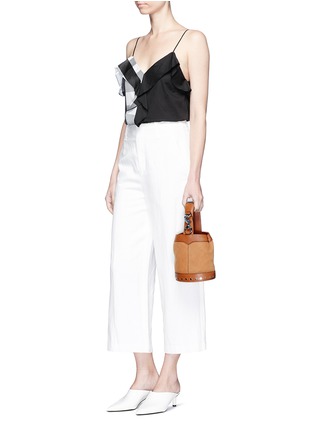 Figure View - Click To Enlarge - REBECCA MINKOFF - 'Mission' mini stud leather bucket bag