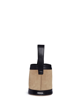 Detail View - Click To Enlarge - REBECCA MINKOFF - 'Mission' stud mini leather bucket bag