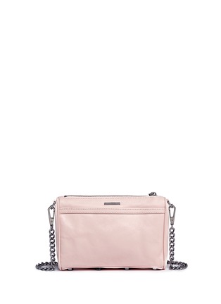 Detail View - Click To Enlarge - REBECCA MINKOFF - 'M.A.C.' curb chain mini leather crossbody bag