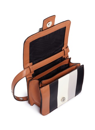  - REBECCA MINKOFF - 'Hook Up' small stripe leather crossbody bag