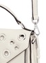  - REBECCA MINKOFF - 'Darren' grommet mini pebbled leather messenger satchel