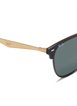 Detail View - Click To Enlarge - RAY-BAN - 'Blaze Clubmaster' metal sunglasses