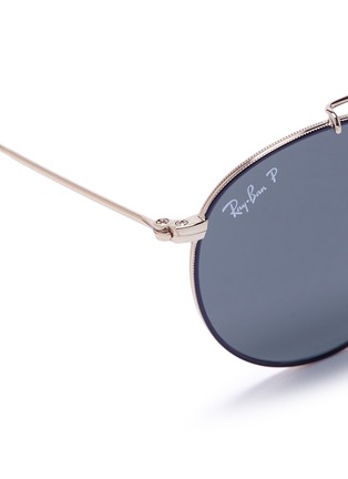 Detail View - Click To Enlarge - RAY-BAN - 'RB3747' round aviator sunglasses