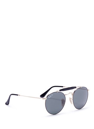 Figure View - Click To Enlarge - RAY-BAN - 'RB3747' round aviator sunglasses