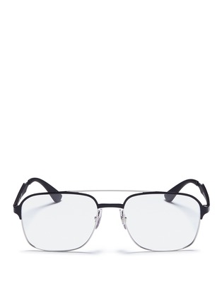 Main View - Click To Enlarge - RAY-BAN - 'RX6404' square metal optical glasses