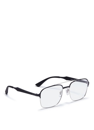 Figure View - Click To Enlarge - RAY-BAN - 'RX6404' square metal optical glasses