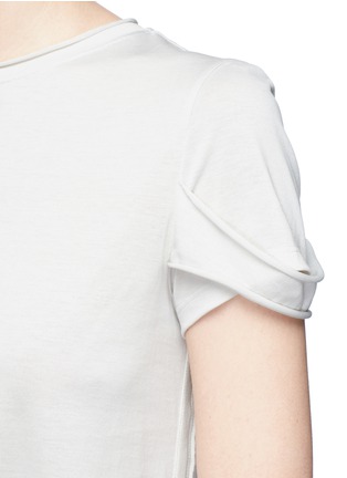 Detail View - Click To Enlarge - HELMUT LANG - Rolled strap T-shirt