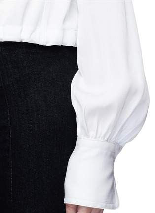 Detail View - Click To Enlarge - HELMUT LANG - Drawstring cut out back shirt