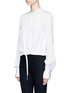 Front View - Click To Enlarge - HELMUT LANG - Drawstring cut out back shirt