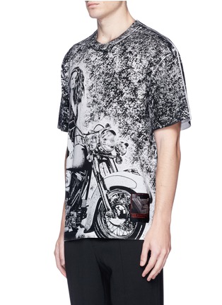 Front View - Click To Enlarge - ALEXANDER WANG - 'Slow and Steady' motorcycle print T-shirt
