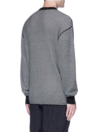 Back View - Click To Enlarge - ALEXANDER WANG - Marled cotton knit sweater