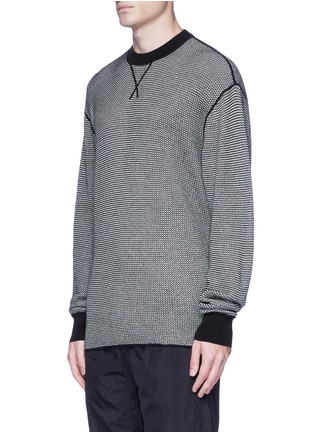 Front View - Click To Enlarge - ALEXANDER WANG - Marled cotton knit sweater