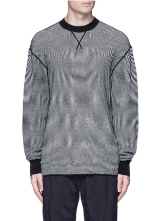 Main View - Click To Enlarge - ALEXANDER WANG - Marled cotton knit sweater
