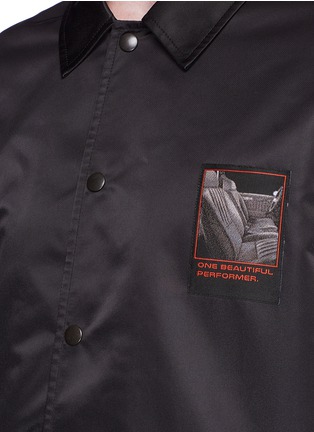 Detail View - Click To Enlarge - ALEXANDER WANG - 'Slow and Steady' print padded coach jacket