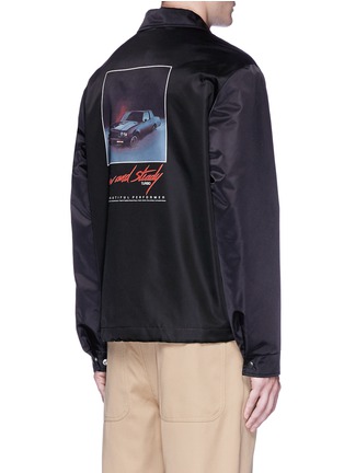 Back View - Click To Enlarge - ALEXANDER WANG - 'Slow and Steady' print padded coach jacket