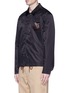 Front View - Click To Enlarge - ALEXANDER WANG - 'Slow and Steady' print padded coach jacket