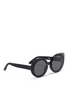 Figure View - Click To Enlarge - SUPER - 'Rita' mounted cat eye acetate sunglasses