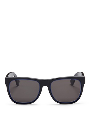 Main View - Click To Enlarge - SUPER - 'Classic Impero Blu' D-frame acetate sunglasses
