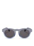 Main View - Click To Enlarge - SUPER - 'Boy Lamina' colourblock round acetate sunglasses