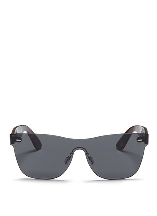 Main View - Click To Enlarge - SUPER - 'Tuttolente Screen Flat Top Black' sunglasses