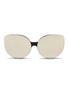 Main View - Click To Enlarge - SUPER - 'Rita' mounted cat eye mirror sunglasses