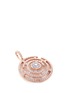 Detail View - Click To Enlarge - LC COLLECTION JEWELLERY - 'Art Deco' diamond 18k rose gold maze pendant