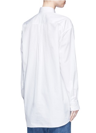 Back View - Click To Enlarge - DRIES VAN NOTEN - 'Charle' oversized cotton poplin shirt