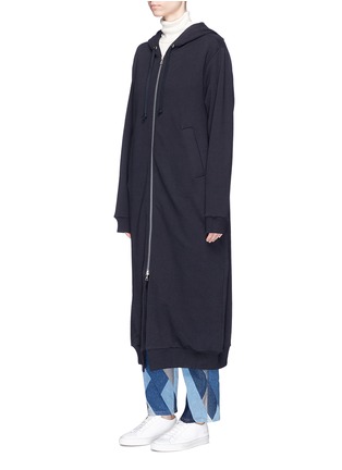 Front View - Click To Enlarge - DRIES VAN NOTEN - 'Hillius' French terry long zip hoodie