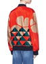 Back View - Click To Enlarge - DRIES VAN NOTEN - 'Vismes' floral geometric print satin bomber jacket