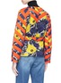 Back View - Click To Enlarge - DRIES VAN NOTEN - 'Volosa' belted stripe floral print wool blend jacket