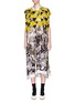 Main View - Click To Enlarge - DRIES VAN NOTEN - 'Dabor' watercolour geometric print wrap effect maxi dress