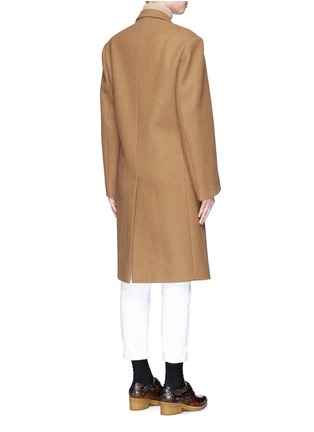 Back View - Click To Enlarge - DRIES VAN NOTEN - 'Ramada' oversized wool blend melton coat