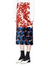 Front View - Click To Enlarge - DRIES VAN NOTEN - 'Shine' sequin circle floral print velveteen skirt