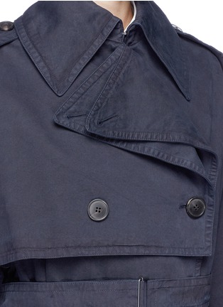 Detail View - Click To Enlarge - DRIES VAN NOTEN - 'Resnick' belted cotton twill trench coat