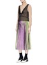 Figure View - Click To Enlarge - DRIES VAN NOTEN - 'Tila' chiffon camisole overlay cashmere sweater