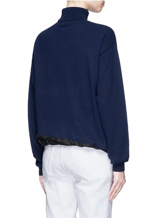 Back View - Click To Enlarge - DRIES VAN NOTEN - 'Tixiara' jersey tank layered cashmere knit sweater