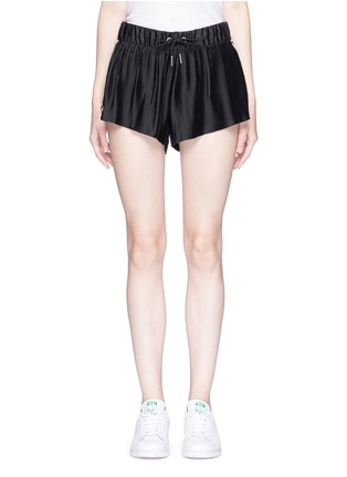 Main View - Click To Enlarge - ADIDAS - Pleated track shorts