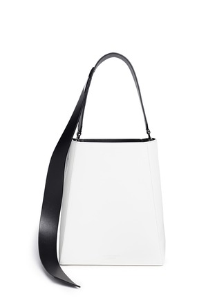 Main View - Click To Enlarge - CALVIN KLEIN 205W39NYC - Sculptural leather bucket bag
