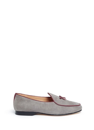 Main View - Click To Enlarge - BING XU - 'Belgian' bow suede loafers