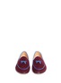 Front View - Click To Enlarge - BING XU - 'Belgian' bow suede loafers