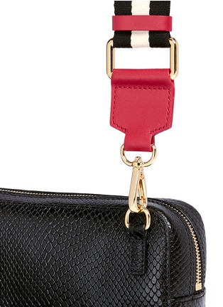  - FRANCES VALENTINE - 'Lucy' snake embossed leather crossbody bag