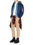 Figure View - Click To Enlarge - 73354 - 'B-15' faux fur collar bomber jacket