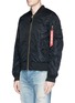 Front View - Click To Enlarge - 73354 - Reversible MA-1 slim fit bomber jacket