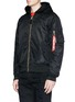 Front View - Click To Enlarge - 73354 - 'Natus' detachable hood MA-1 bomber jacket