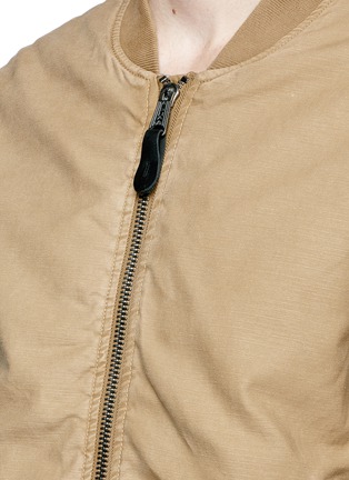Detail View - Click To Enlarge - 73354 - Cotton hopsack reversible MA-1 bomber jacket