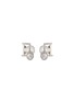 Main View - Click To Enlarge - MESSIKA - 'Glam'Azone Pavé' diamond 18k white gold earrings