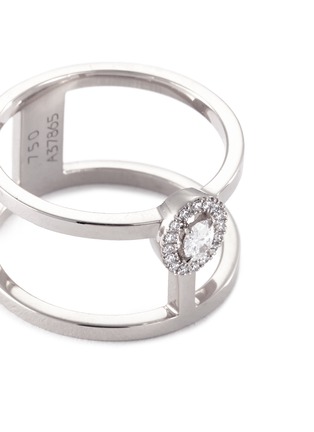 Detail View - Click To Enlarge - MESSIKA - 'Glam'Azone 2 Row' diamond 18k white gold ring